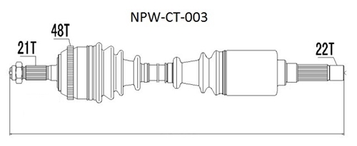 NTY NPW-CT-003 SHAFT DRIVING photo 4 - milautoparts-fr.ukrlive.com