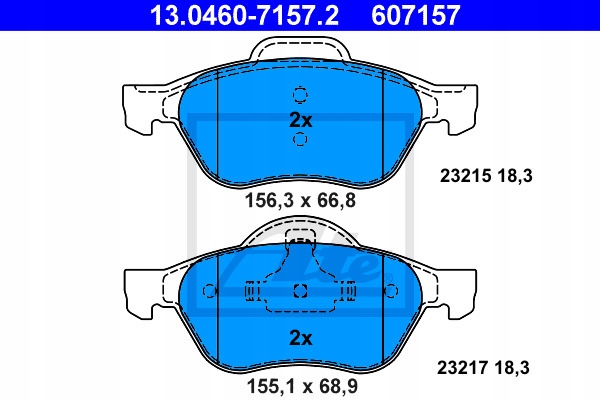 DISCS PADS ATE FRONT - RENAULT LAGUNA II 280MM photo 3 - milautoparts-fr.ukrlive.com