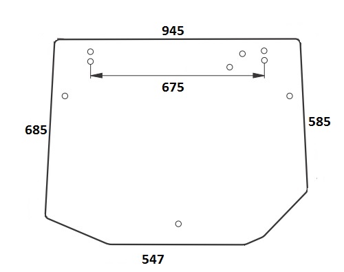 GLASS REAR BEZBARWNA FOR LANDINI MISTRAL 55 photo 2 - milautoparts-fr.ukrlive.com