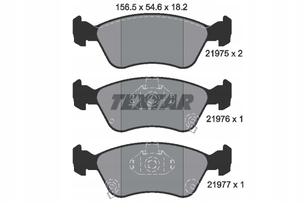 PADS TEXTAR FRONT TOYOTA AVENSIS T22 BEBN. REAR photo 2 - milautoparts-fr.ukrlive.com