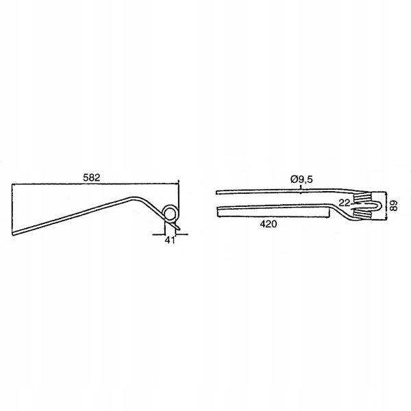 AXIS PIN ZAB ZGRABIARKI KRONE RIGHT RD 1536610 153661 photo 2 - milautoparts-fr.ukrlive.com