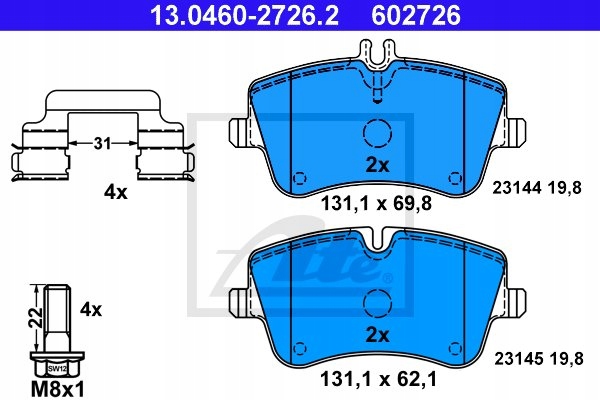 DISQUES SABOTS DE FREIN AVANT ATE - MERC. CLASSE C W203 288MM photo 3 - milautoparts-fr.ukrlive.com