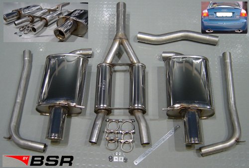 AUDI A4/A4Q 1.8T (02-05) B6 ÉCHAPPEMENT BSR 2,5″
