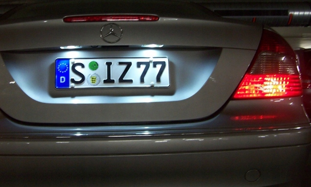 ILLUMINATION LED PLATES MERCEDES W203 W211 W219 photo 6 - milautoparts-fr.ukrlive.com