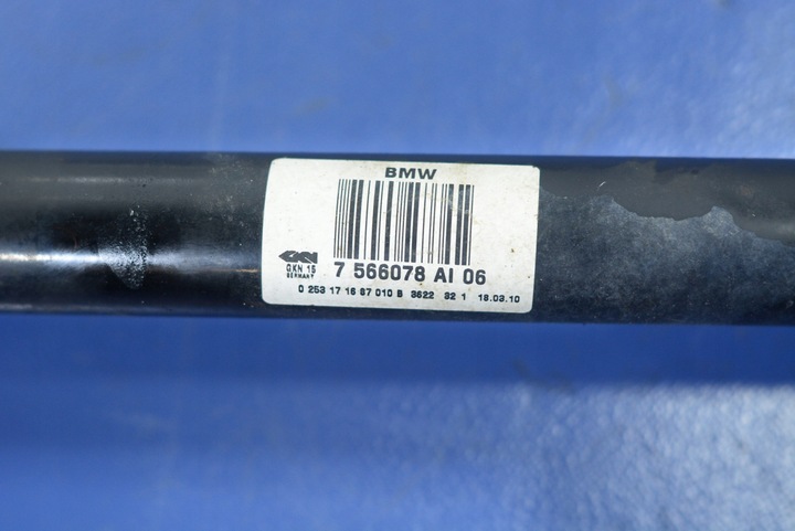 BMW 7 F01 F04 4.4B HALF-AXLE RIGHT AXLE SWIVEL 7566078 photo 4 - milautoparts-fr.ukrlive.com