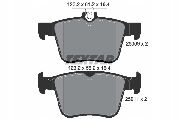 SABOTS DE FREIN TEXTAR ARRIÈRE - VW GOLF VII PASSAT B8 photo 2 - milautoparts-fr.ukrlive.com