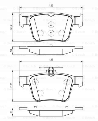 DISQUES SABOTS DE FREIN BOSCH ARRIÈRE - VW GOLF VII 310MM photo 3 - milautoparts-fr.ukrlive.com