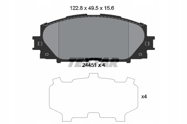 DISCS PADS TEXTAR FRONT - TOYOTA PRIUS photo 3 - milautoparts-fr.ukrlive.com