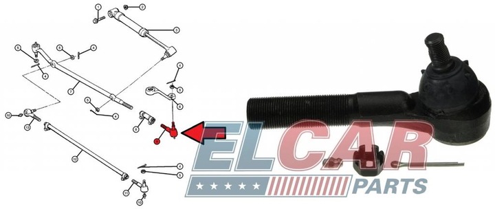 BAW ES3096 END DRIVE SHAFT KIEROWNICZEGO photo 2 - milautoparts-fr.ukrlive.com