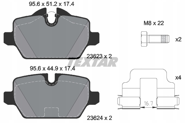 2× TEXTAR DISC BRAKE BMW T. E87/E90 + PADS BRAKE TEXTAR 2362303 photo 3 - milautoparts-fr.ukrlive.com