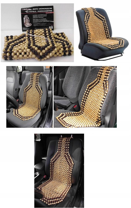 COVER MAT KORALIKI ON SEAT SEAT /MASAZ - DREWNO/ AIR-PENETRATING photo 4 - milautoparts-fr.ukrlive.com