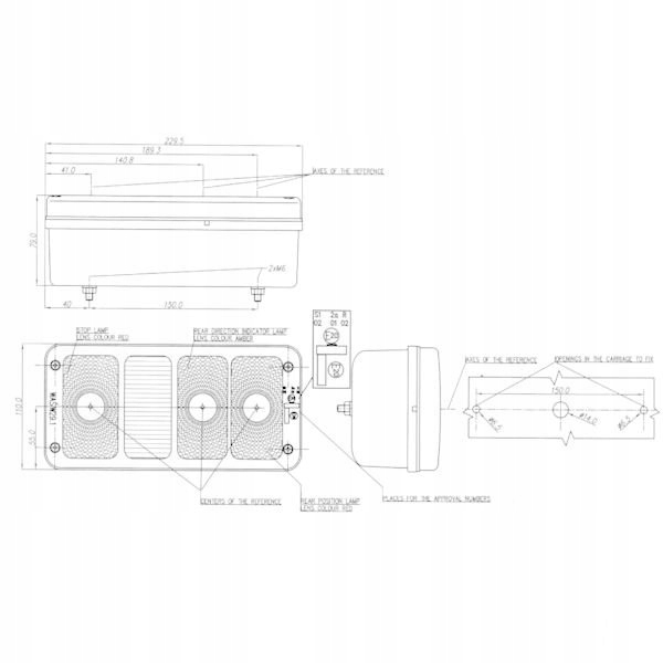 LAMP COMBINED REAR W29L WITHOUT PODSWIETLANIA TABLI photo 2 - milautoparts-fr.ukrlive.com