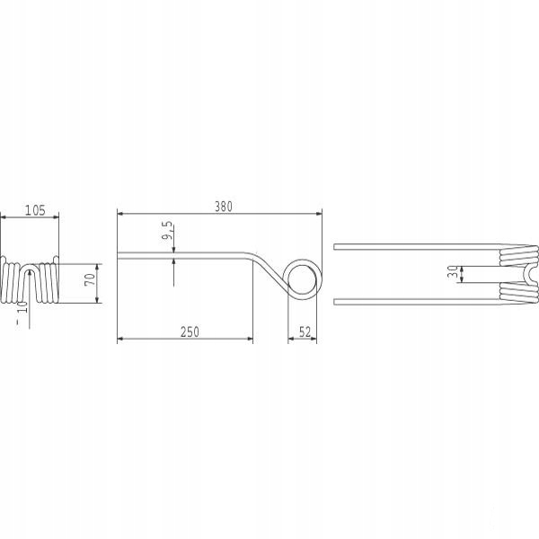 AXIS PIN ZGRABIARKI STOLL 0635240 0673740 photo 2 - milautoparts-fr.ukrlive.com