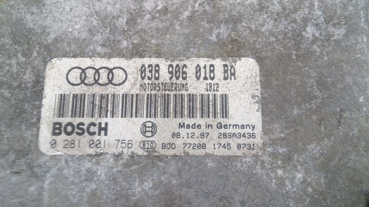 VW AUDI 1.9 TDI AFN CONTROL UNIT ENGINE 038906018GA photo 3 - milautoparts-fr.ukrlive.com