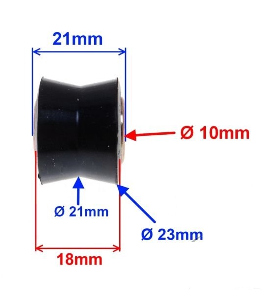 ATV 150 200 250 BASHAN,SKUTER CROSS 125 KXD - BLOCAGE SILENCIEUX AMORTISSEUR 22X10X21 photo 2 - milautoparts.fr