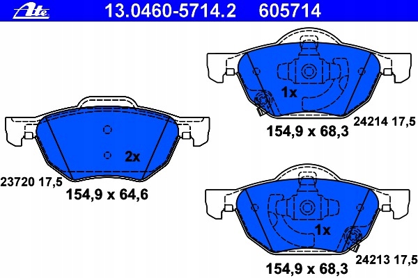 ATE PADS FRONT ACCORD VII 03-08 KRAKOW photo 2 - milautoparts-fr.ukrlive.com