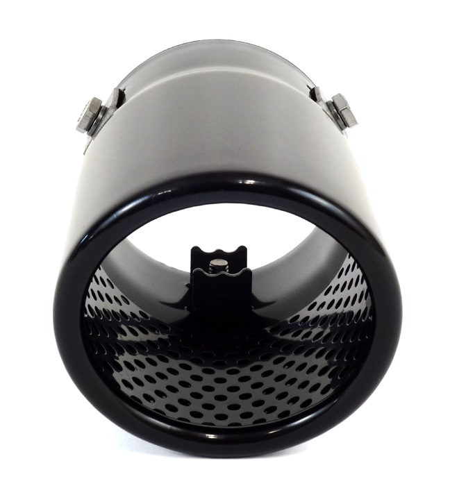 EMBOUT ÉCHAPEMENT TUNING ROND PETITE NOIR 76-MM photo 3 - milautoparts-fr.ukrlive.com