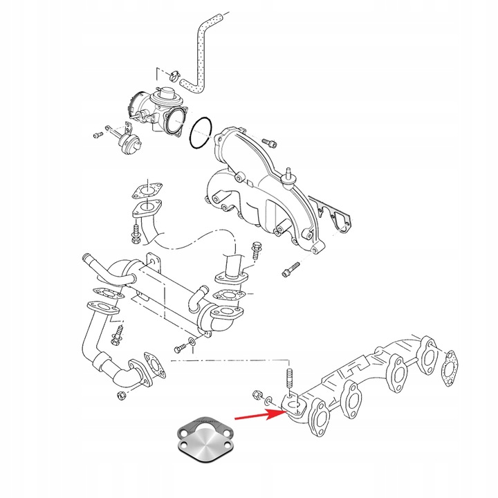 BLIND PLUG VALVE EGR FORD GALAXY 1.9 TDI photo 2 - milautoparts-fr.ukrlive.com