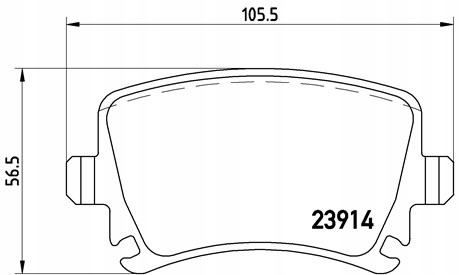 BREMBO PADS REAR VW SCIROCCO SHARAN TIGUAN TOURAN photo 3 - milautoparts-fr.ukrlive.com