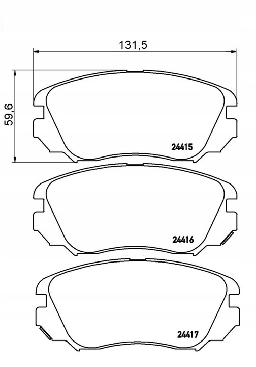 PADS TEXTAR 2441501 OPEL INSIGNIA A FRONT FOR 296 photo 2 - milautoparts-fr.ukrlive.com