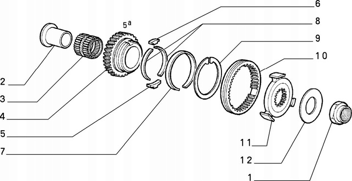 WHEEL PINION GEAR 5 GEARS FIAT UNO PANDA 141 LANCIA Y10 photo 2 - milautoparts-fr.ukrlive.com