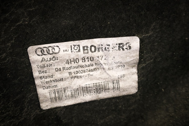 PARE-BOUE ARRIÈRE ARRIÈRE DROITE AUDI A8 S8 4H 4H0810172D photo 3 - milautoparts-fr.ukrlive.com