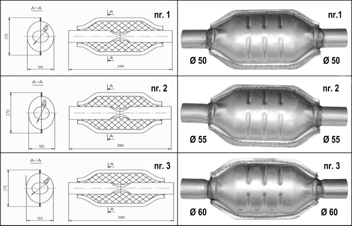 POT D'ÉCHAPEMENT UNIVERSEL / DE MONTAGE / PRODUIT DE REMPLACEMENT ' photo 2 - milautoparts-fr.ukrlive.com