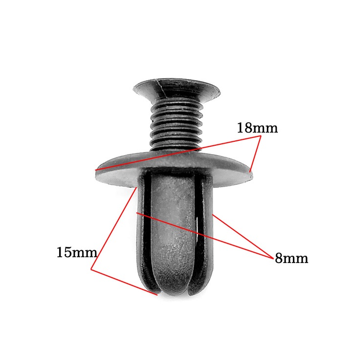 COMPLET ÉPINGLES KOLKOW CLIPS 50 PC. UNIVERSELS 8 MM PARE-BOUES AILE PARE-CHOCS photo 2 - milautoparts-fr.ukrlive.com