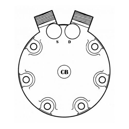 3001011 REVÊTEMENT CULASSE SANDEN SD7H15 VROT TYPE CB photo 2 - milautoparts-fr.ukrlive.com