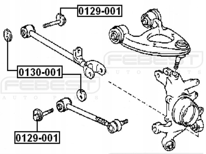 MIMOŚRÓD TOYOTA CRESTA GX90,JZX9,LX90,SX90 1992.10-1996.09 J | 0130-001 FEB photo 4 - milautoparts-fr.ukrlive.com