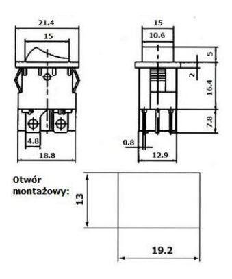 SWITCH ILLUMINATED 12V 4PIN/2POZ GREEN NR.113B photo 5 - milautoparts-fr.ukrlive.com