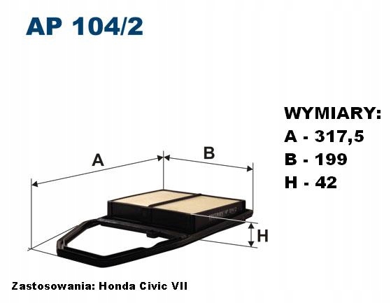 FILTRON AP 104 FILTER AIR photo 2 - milautoparts-fr.ukrlive.com