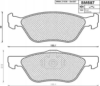 SABOTS DE FREIN AVANT ALFA ROMEO 145 146 147 156 GT MAREA photo 2 - milautoparts-fr.ukrlive.com