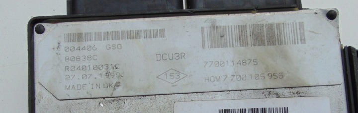 ORDINATEUR 7700105955 R04010031C 7700114875 CLIO 1.9