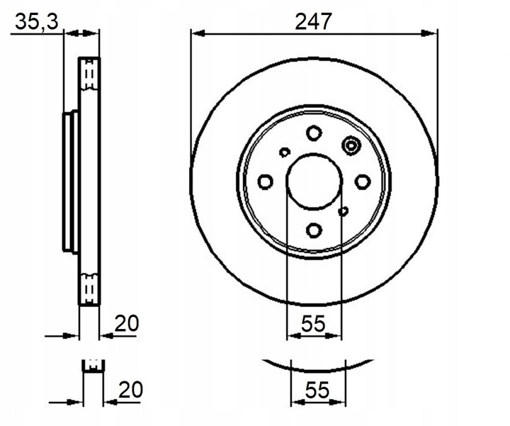 DISQUES MIKODA 0549 GT SABOTS DE FREIN CITROEN C1 I 05R-14R C1 II 14R- AVANT 247MM photo 2 - milautoparts-fr.ukrlive.com