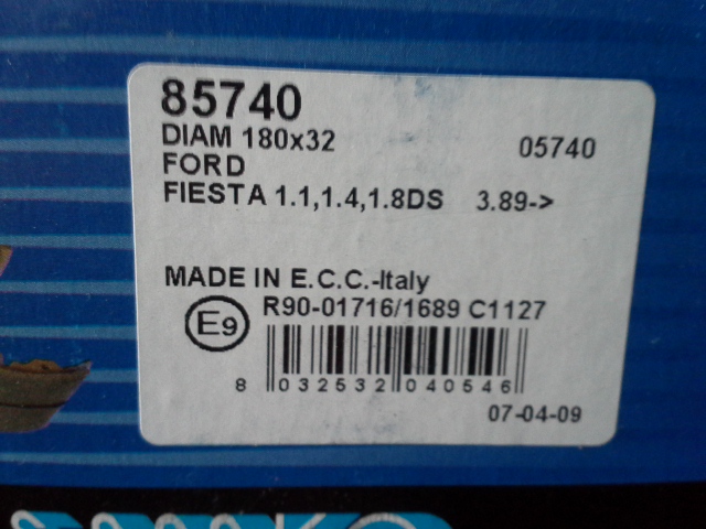 BRAKE SHOES BRAKES REAR SAMKO 85740 FORD FIESTA photo 2 - milautoparts-fr.ukrlive.com