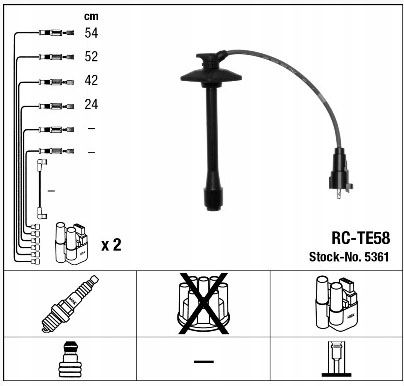 CABLES HEATING NGK TOYOTA AVENSIS T22 RAV-4 2.0 photo 2 - milautoparts-fr.ukrlive.com