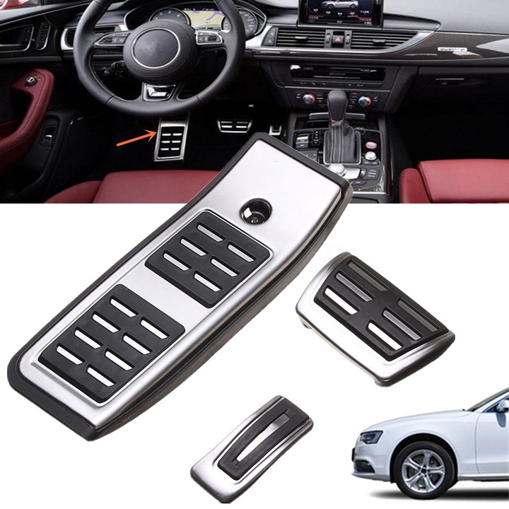 PIEKNE ALUMINIUM TRIMS ON PEDALS AUDI A4 B9 2017-2020 photo 1 - milautoparts-fr.ukrlive.com