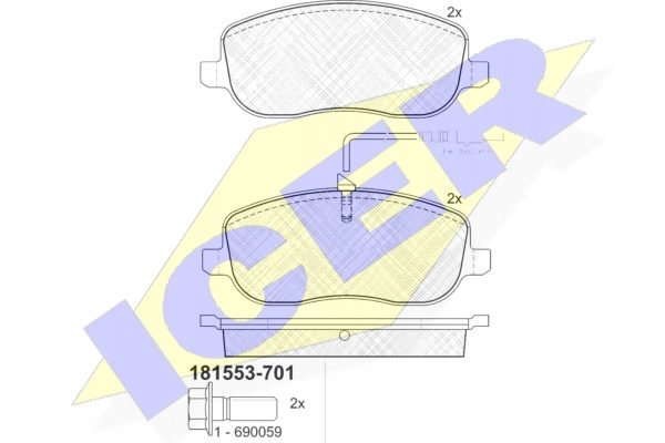 PADS BRAKE ICER CITROEN JUMPY C8 FRONT photo 3 - milautoparts-fr.ukrlive.com