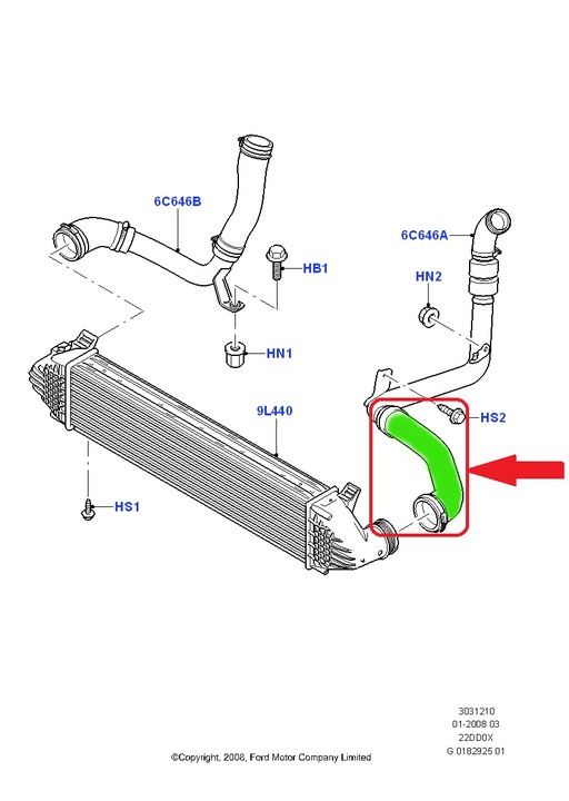 CABLE RADIATOR FORD MONDEO MK4 2.2 TDCI photo 7 - milautoparts-fr.ukrlive.com