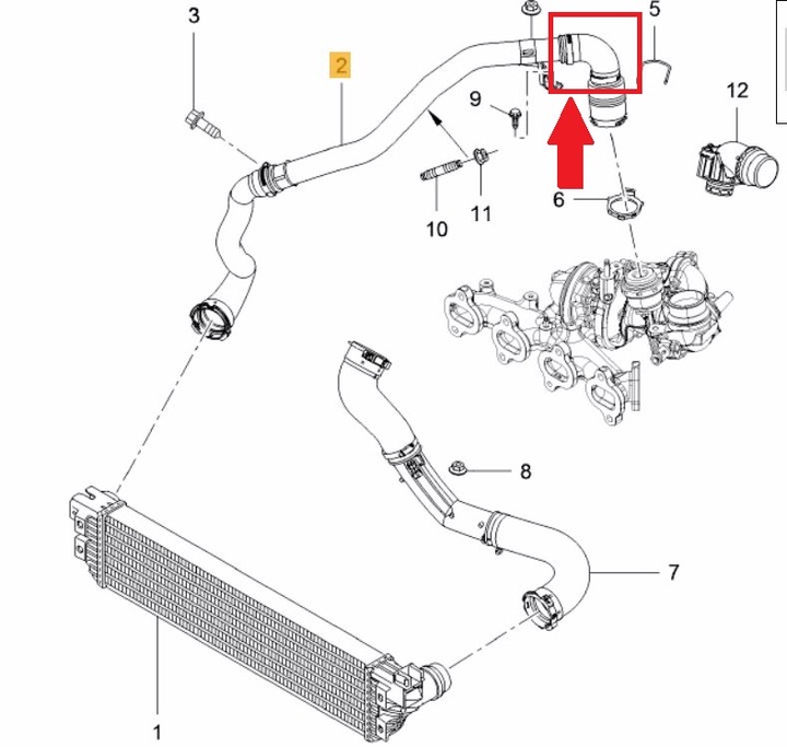 TUYAU BUSE TURBO DE RADIATEUR RENAULT MASTER 2.3 DCI photo 8 - milautoparts-fr.ukrlive.com