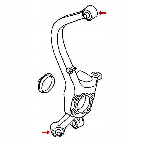 BUSHING AXLE UPPER I CENTRAL REAR GALANT E / EA - MR223651 MR223652 photo 2 - milautoparts-fr.ukrlive.com