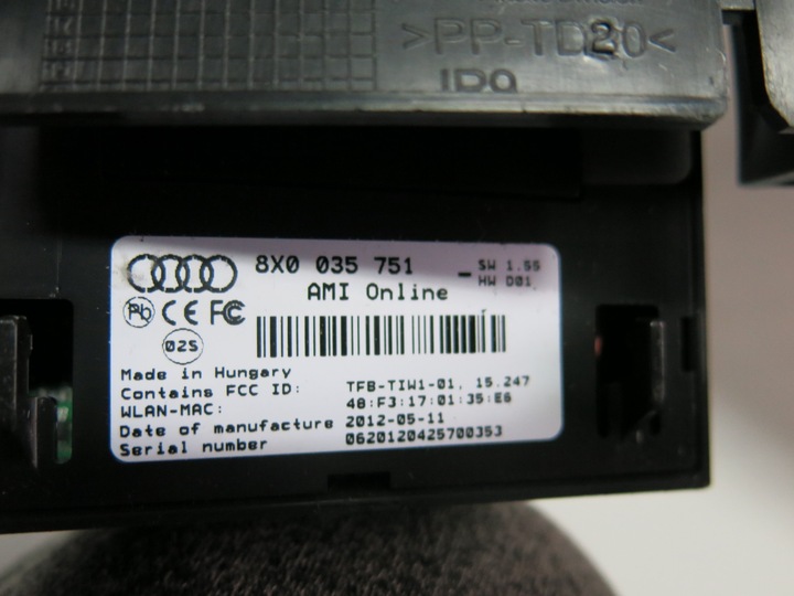 AUDI Q3 MUSIC INTERFACE ONLINE CÂBLE SD 8X0035751 photo 3 - milautoparts-fr.ukrlive.com