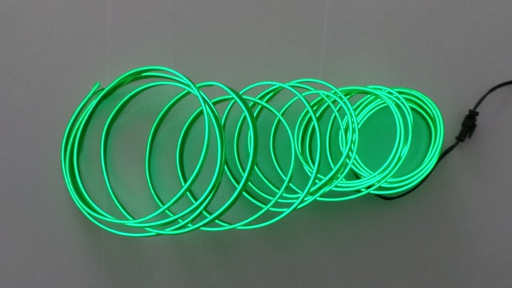 CÂBLE À FIBRES OPTIQUES VERT EL WIRE AMBIENT VOILE LED 5M photo 3 - milautoparts-fr.ukrlive.com