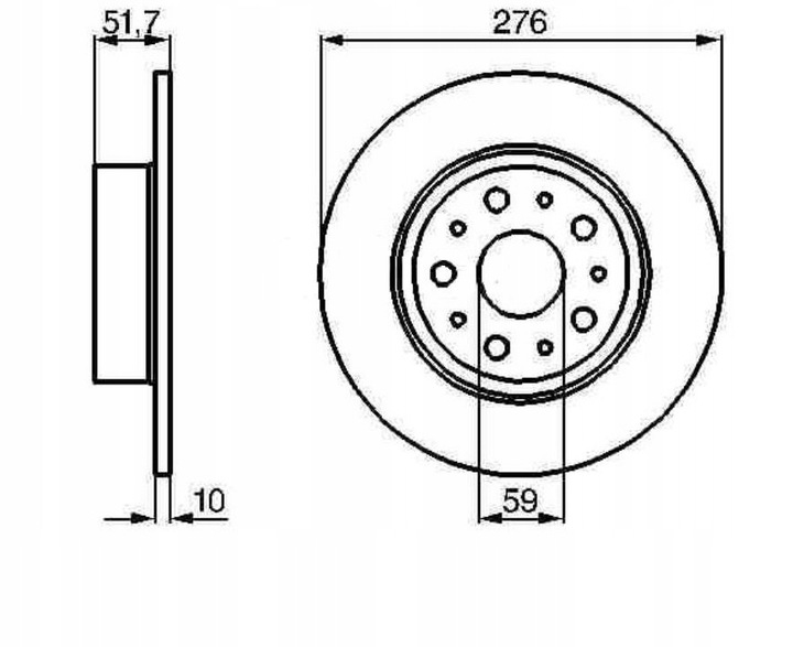 DISCS MIKODA 0363 ALFA ROMEO 166 LANCIA KAPPA REAR photo 2 - milautoparts-fr.ukrlive.com