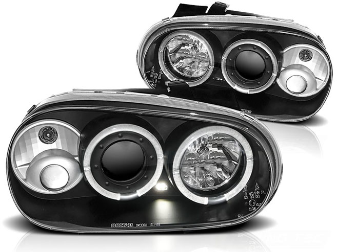 FEUX GRILLES VW GOLF IV 4 97-03 ANNEAUX BLACK photo 2 - milautoparts-fr.ukrlive.com