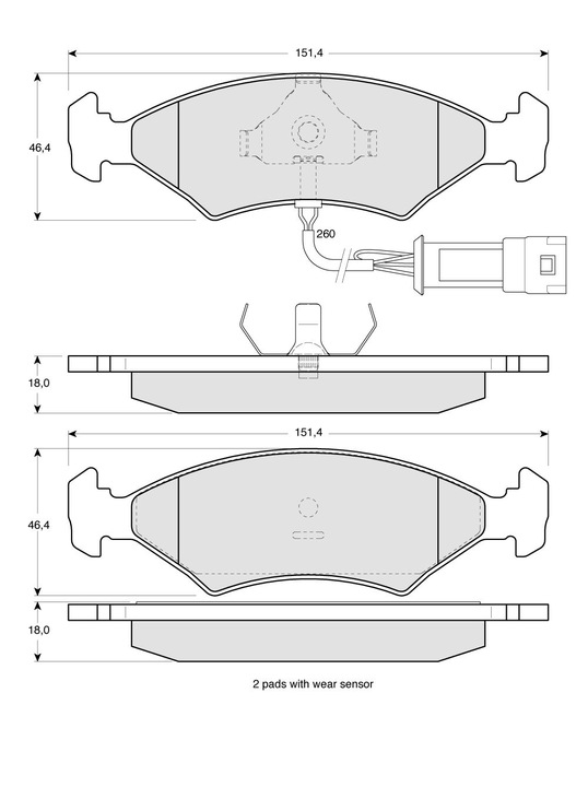 PADS BRAKE FRONT FORD ESCORT FIESTA PUMA photo 12 - milautoparts-fr.ukrlive.com