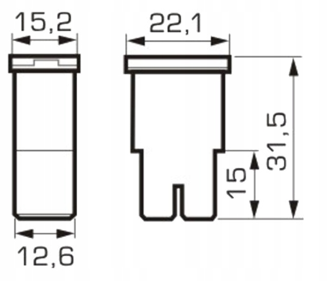 FUSES 40A IN BODY JAPVAL TYPE 'F' (1SZT) PCS. AC 000664 photo 4 - milautoparts-fr.ukrlive.com