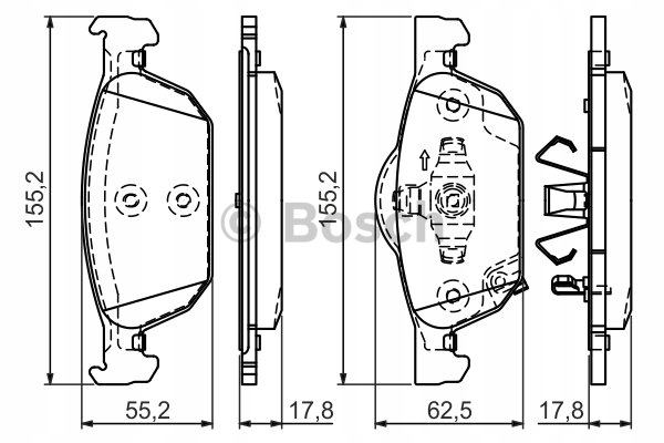 BOSCH DISQUES + SABOTS DE FREIN AVANT POUR HONDA ACCORD 8 VIII photo 3 - milautoparts-fr.ukrlive.com