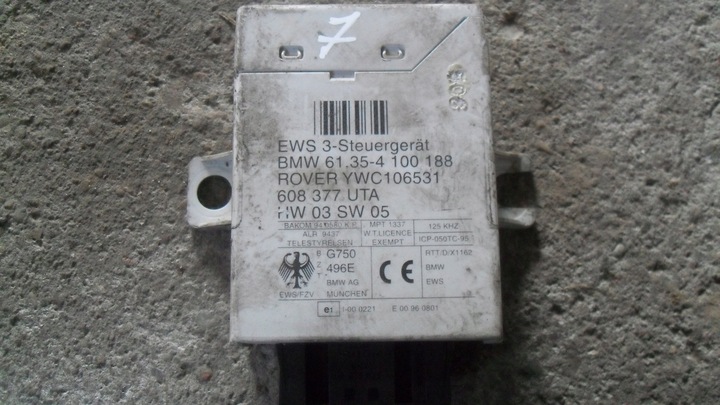 Bmw e39 блок управління ews 61. 35-4 100 188 530d, Ціна